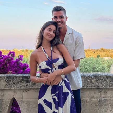 Maria Rodrigues with her boyfriend Andre Silva.